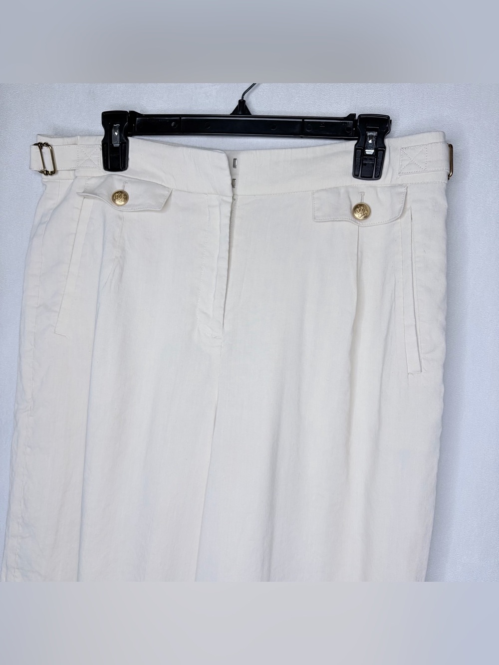 J. Crew Collection Linen Blend Wide Leg Pants - Picture 4 of 9